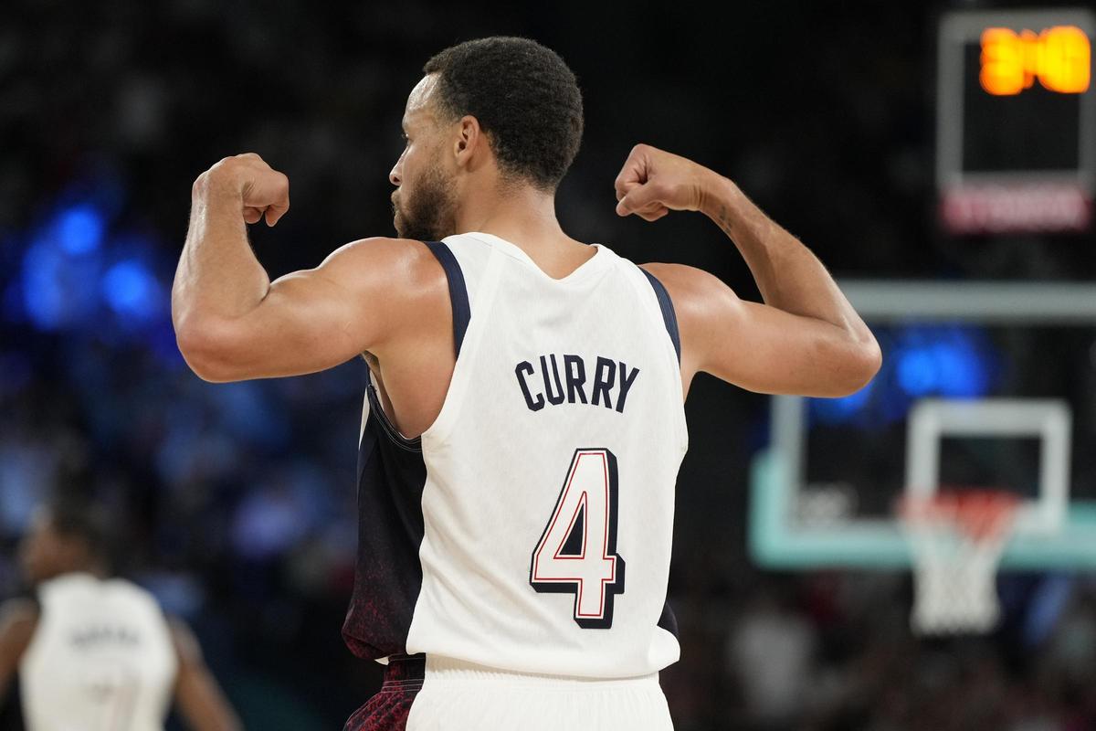Curry, durante su exhibición ante Serbia en las semifinales de los Juegos.