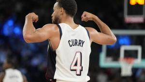 Curry, durante su exhibición ante Serbia en las semifinales de los Juegos.