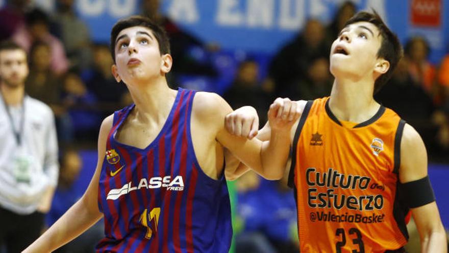 Partido de la Minicopa de 2018 entre el Valencia Basket y el Barcelona