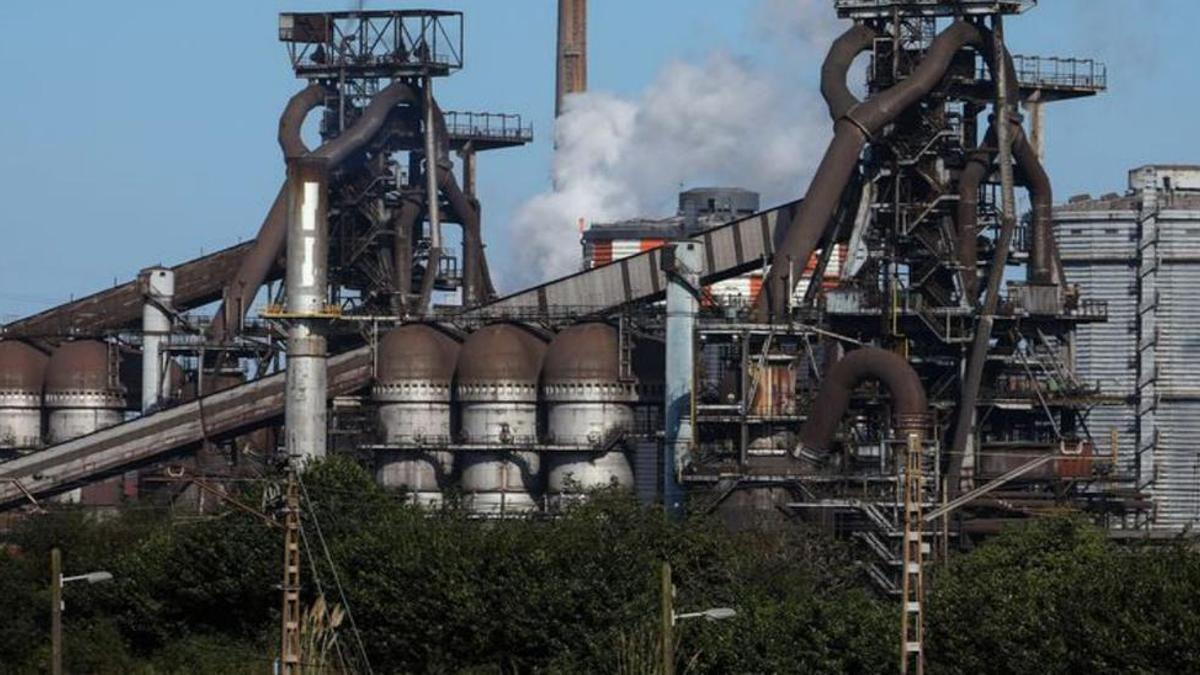 Hornos altos de ArcelorMittal en Veriña (Gijon).