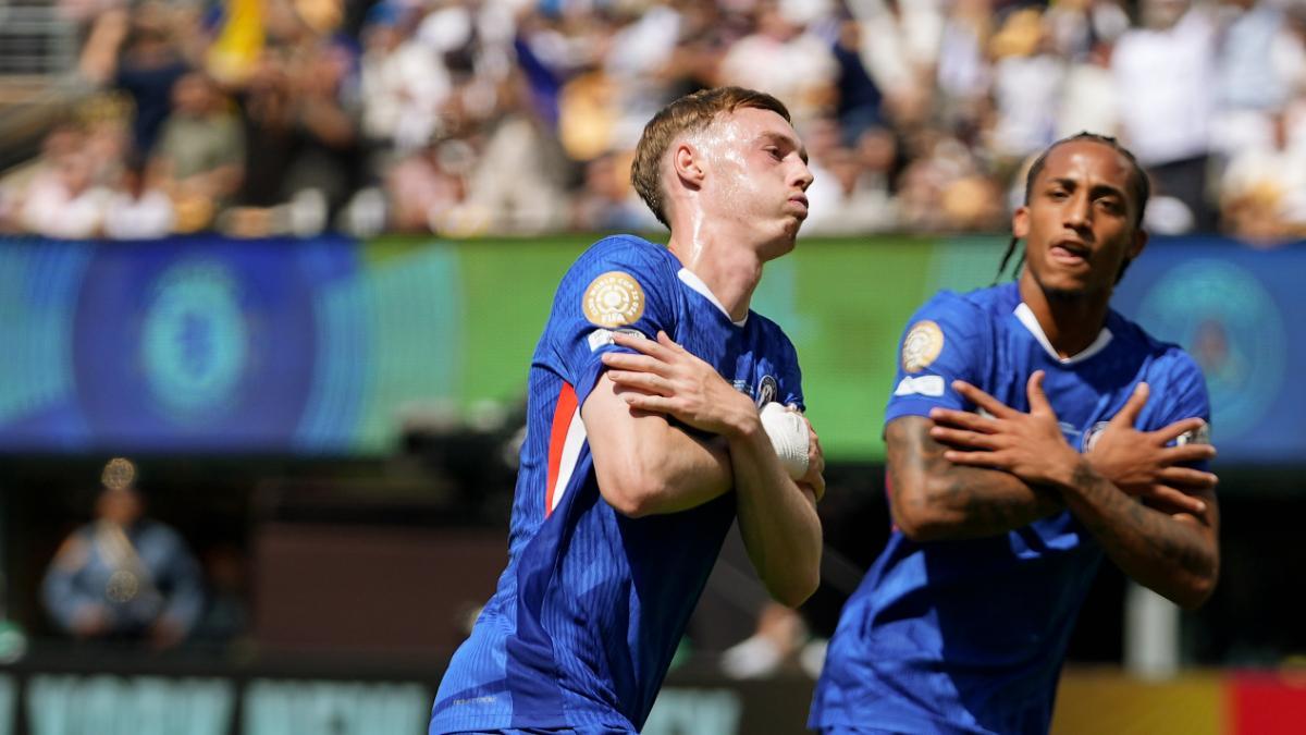 Palmer celebra su tanto ante el PSG