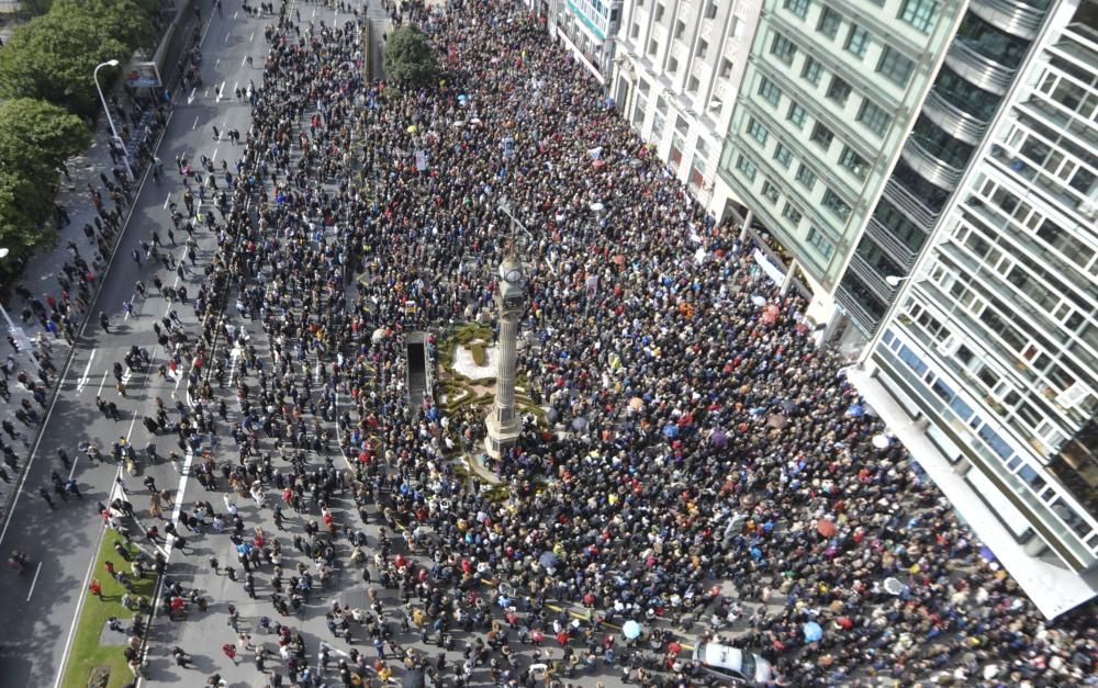 Manifestación por las pensiones en el Obelisco