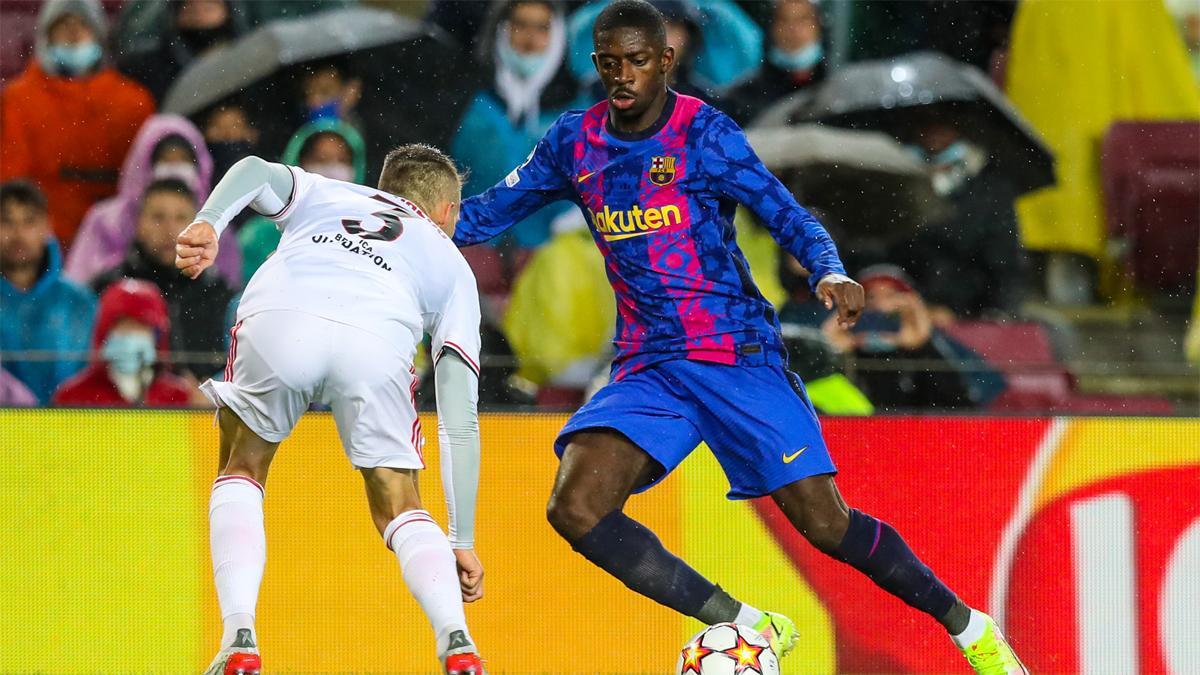 FC Barcelona - Benfica: Dembélé volvió a jugar