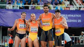 La España de Carmen Avilés roza una plaza en la final del Mundial de Relevos