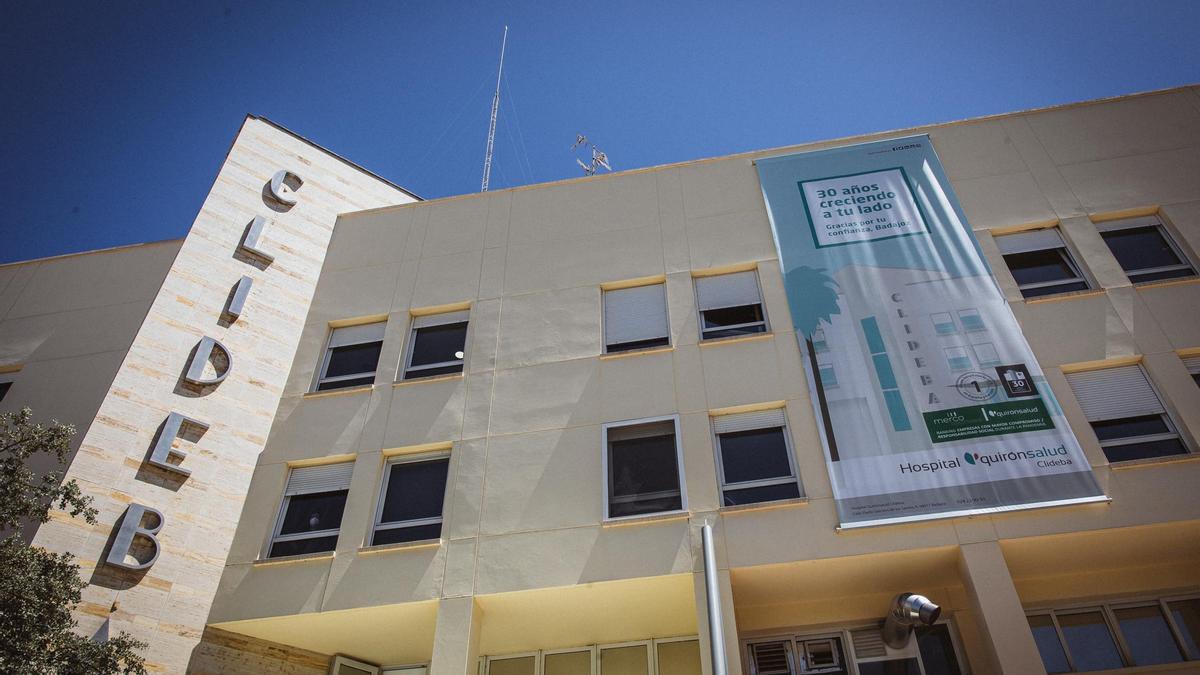 Fachada de Clideba en Badajoz.