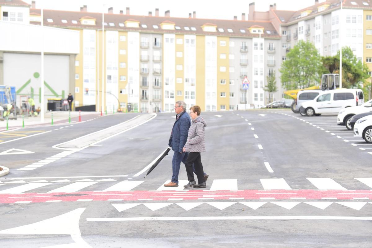 A Coruña estrena el acceso a la estación intermodal desde la avenida de A Sardiñeira
