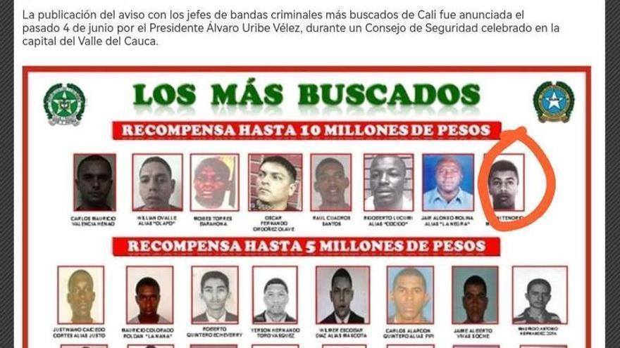 En el redondel, el sicario detenido en Pontevedra que figura entre los más buscados de Colombia.
