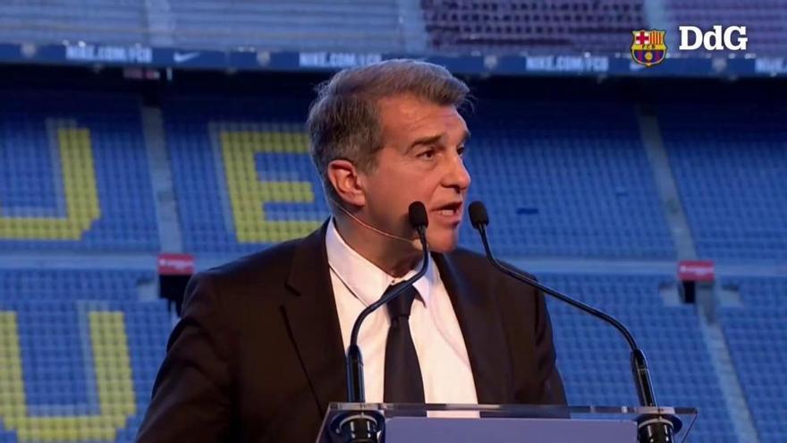 L'emotiu discurs d'investidura de Joan Laporta