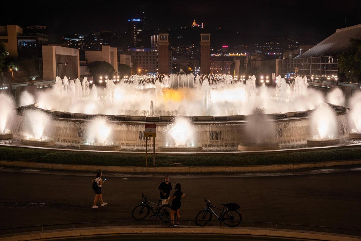 La Font Màgica de Montjuïc ensaya su retorno para La Mercè