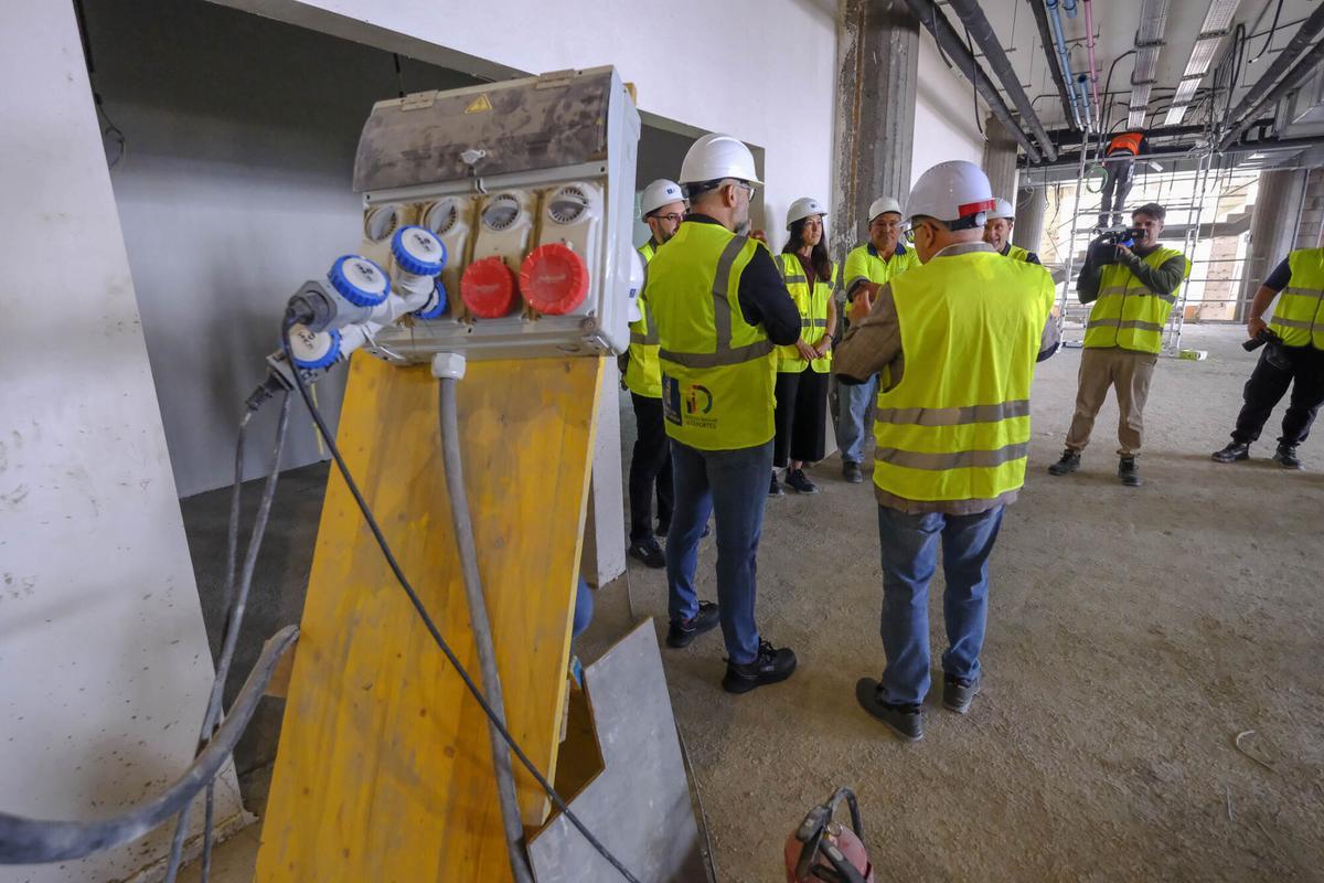 Obras en el Centro Insular de Deportes en Las Palmas de Gran Canaria
