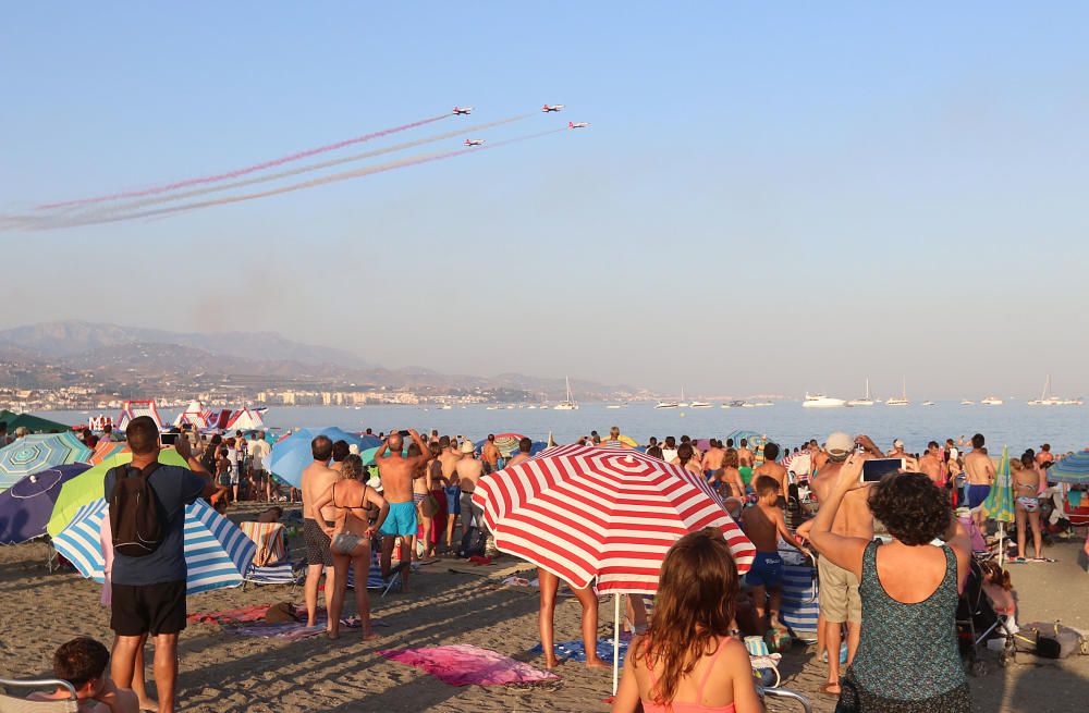 La jornada del sábado estuvo marcada por un espectáculo al atardecer sobre las playas de la localidad torreña