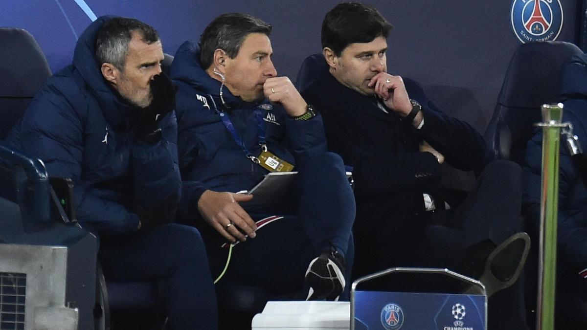 Mauricio Pochettino, en el banquillo del PSG.