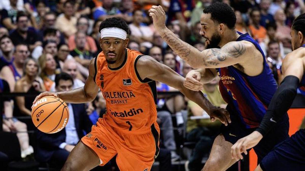 Kameron Taylor, el mejor taronja en la semifinal contra el Barcelona.