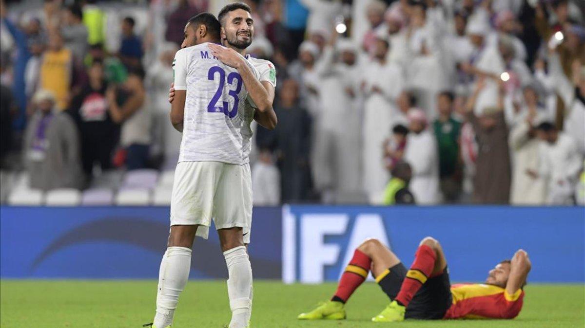 Los jugadores emiratís celebraron el pase a semifinales