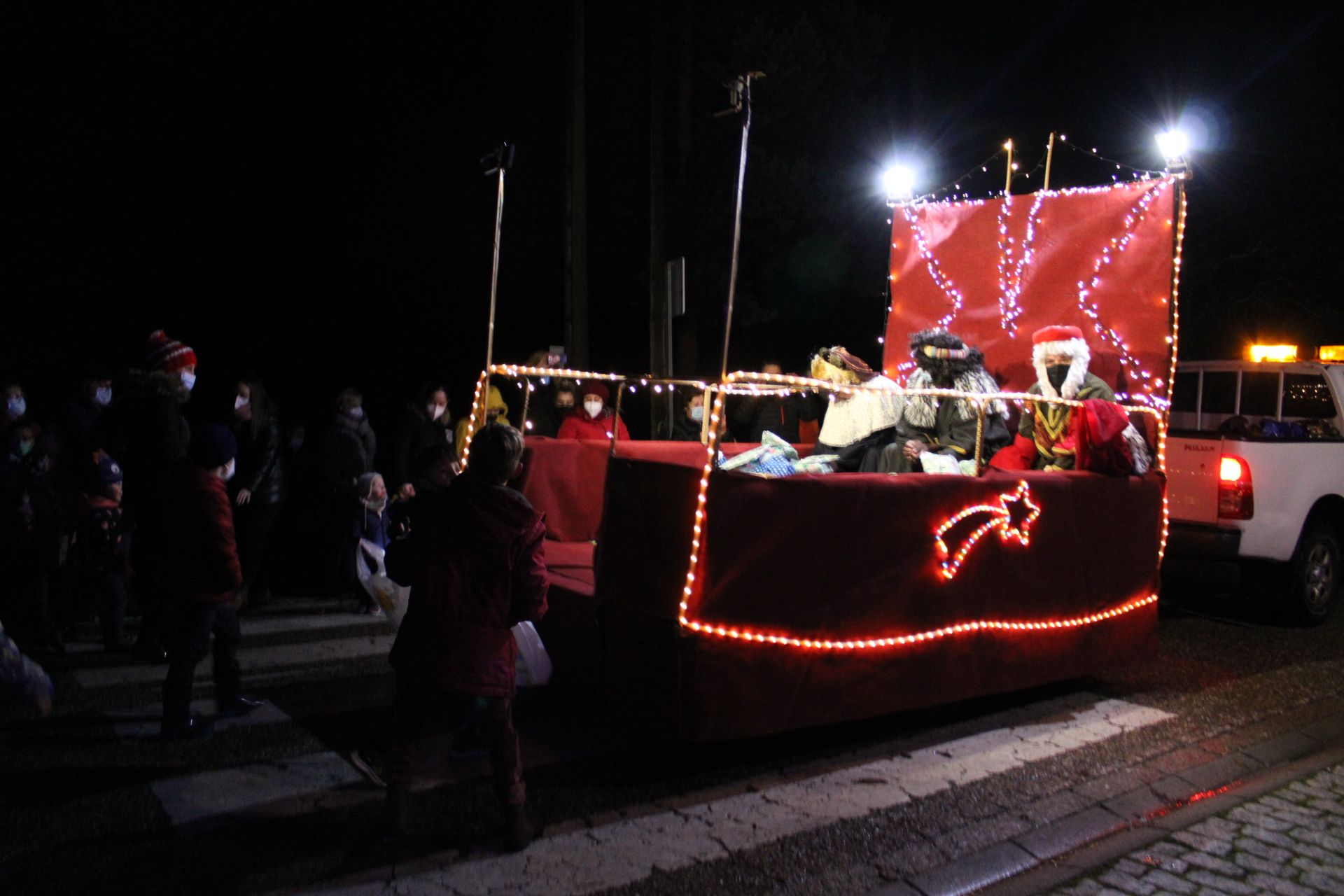 Los Reyes Magos, muy atareados en Lubián