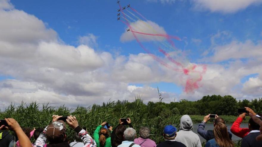 Exhibición de la Patrulla Águila, el pasado San Pedro