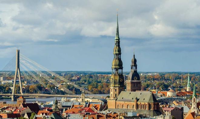 Casco antiguo de Riga, Letonia.