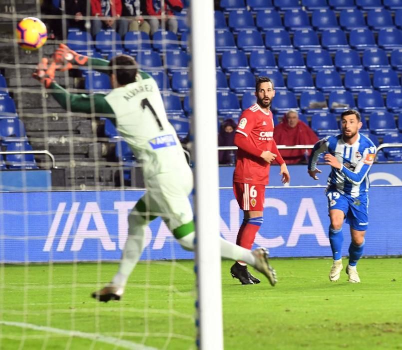 El Dépor doblega al Zaragoza en Riazor