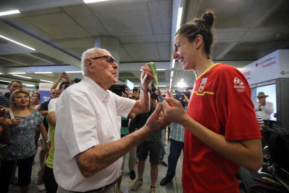 Llegada de deportistas mallorquines de Río