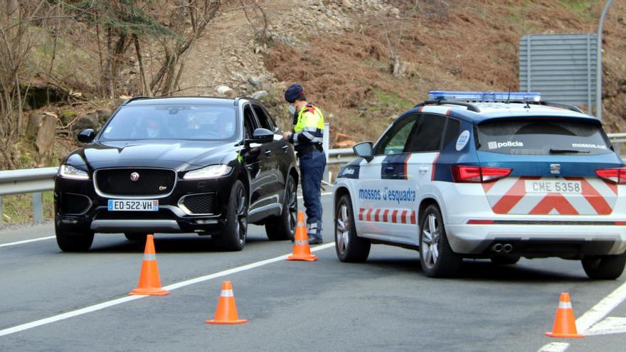 Un control de mobilitat dels Mossos d&#039;Esquadra