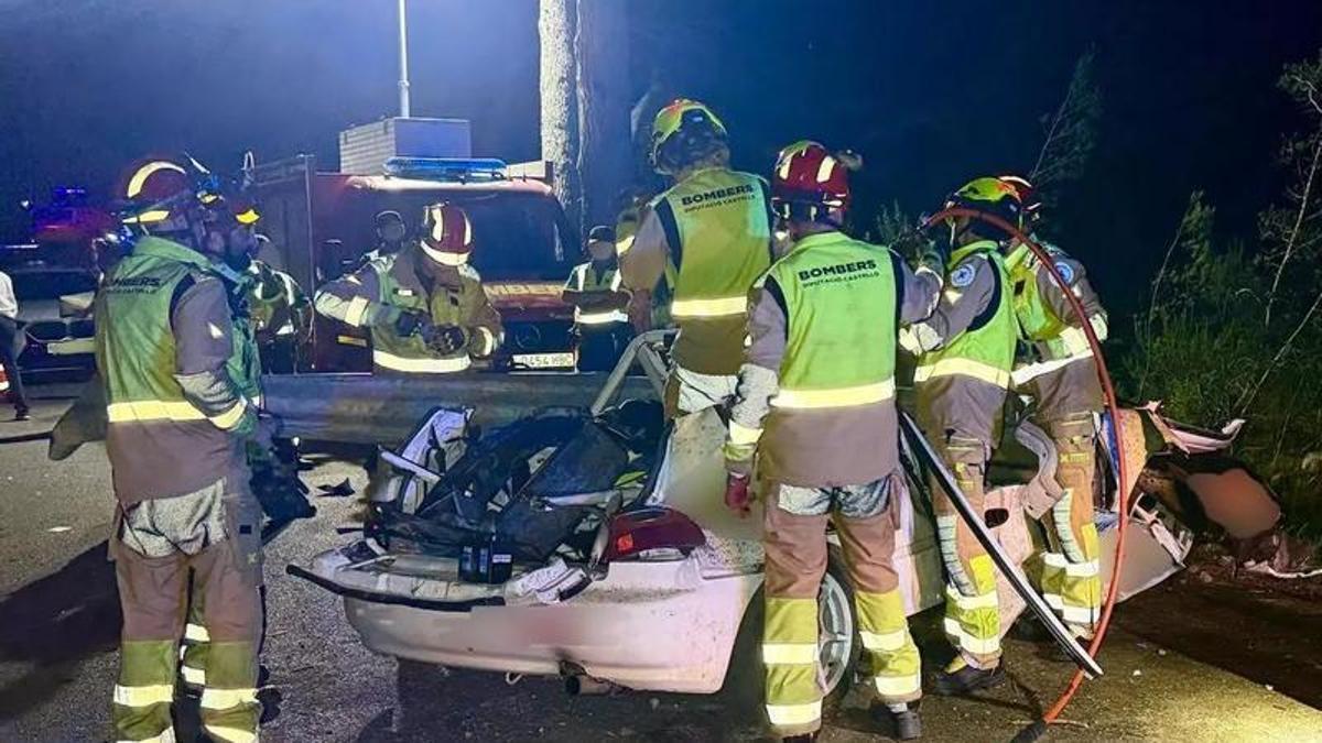 Vídeo: Actuación de los bomberos en el trágico accidente del Rallye de la Cerámica en el que falleció Samuel Ortiz