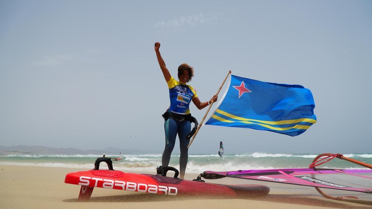 Offringa celebrando un nuevo campeonato del mundo