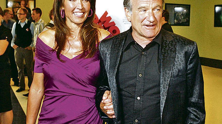 Susan Schneider con Robin Williams.