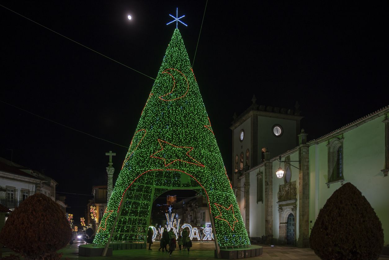 Árbol de Navidad en Portugal.