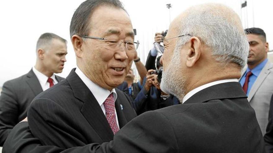 El secretari general de l&#039;ONU, Ban Ki-moon, va ser rebut pel ministre d&#039;Exteriors iraquià