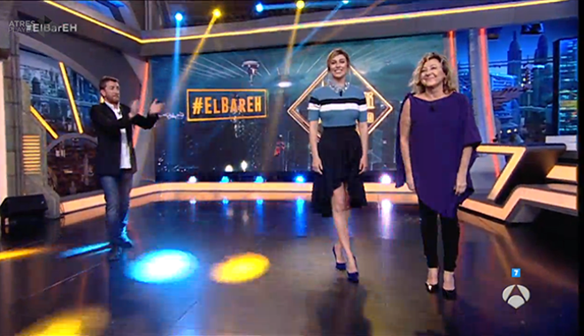 Blanca Suárez en El Hormiguero junto a Carmen Machi y Pablo Motos