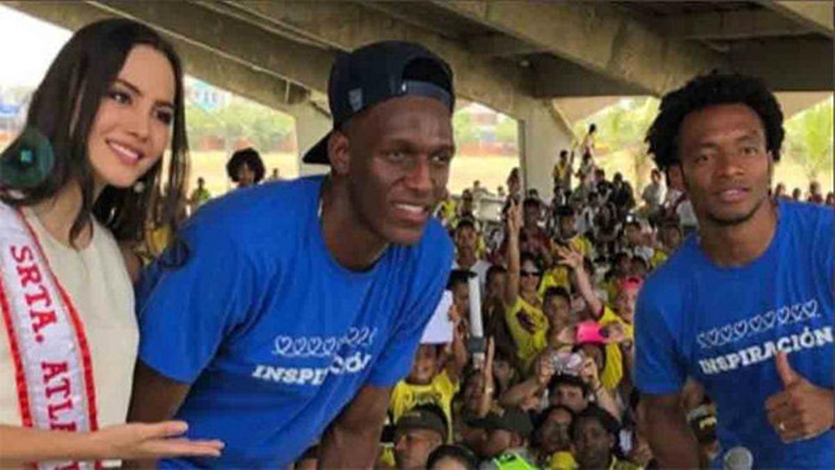 Yerry Mina y Cuadrado, en Soledad