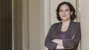 L’alcaldessa de Barcelona, Ada Colau, durant l’entrevista d’EL PERIÓDICO.