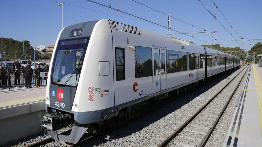 Un vagón de Metrovalencia.