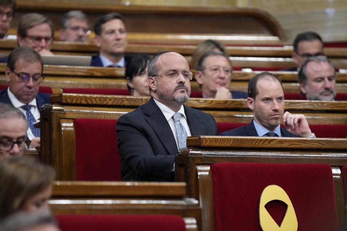 Grupo parlamentario del PP en el Parlament.