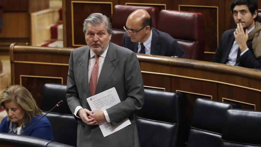 El ministro durante su intervención en el Congreso de Diputados