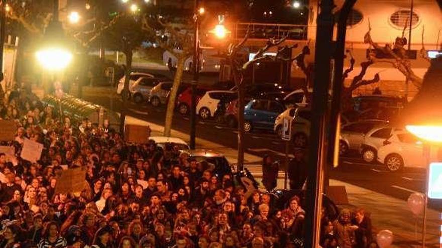 Manifestación del año pasado en Cangas. // G.N.