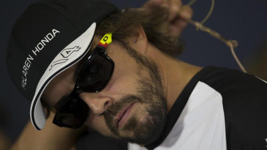 Fernando Alonso durante una rueda de prensa.