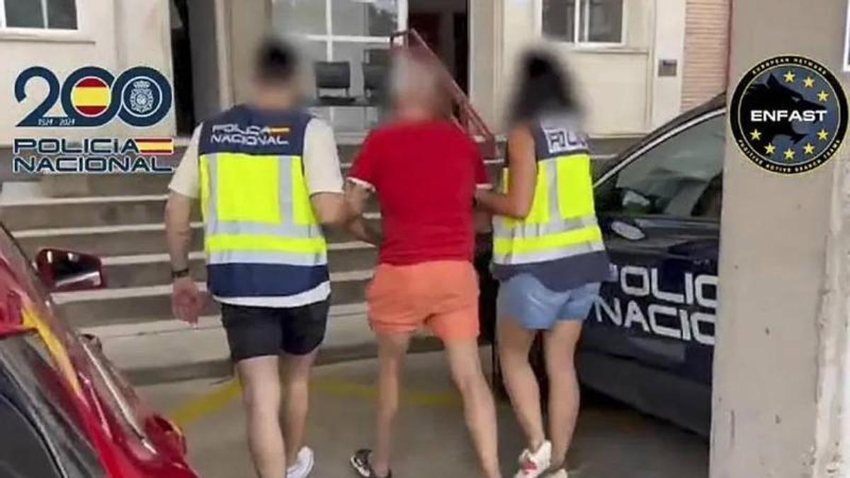 Dominique Delattre, tras su detención.