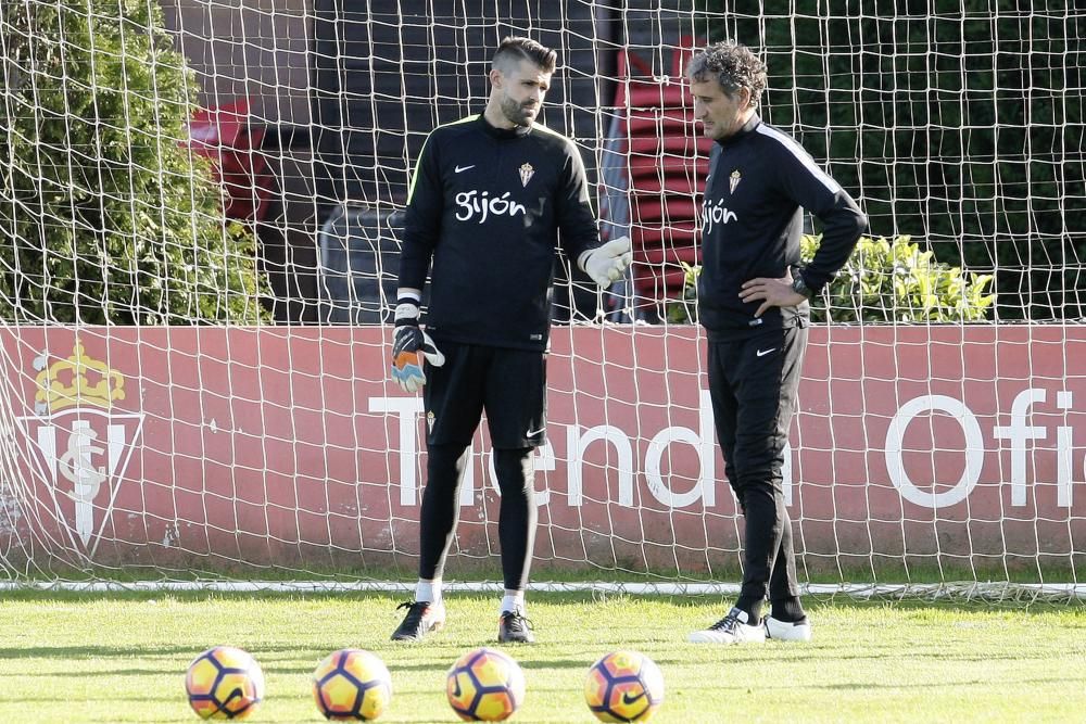 Entrenamiento del Sporting de Gijón