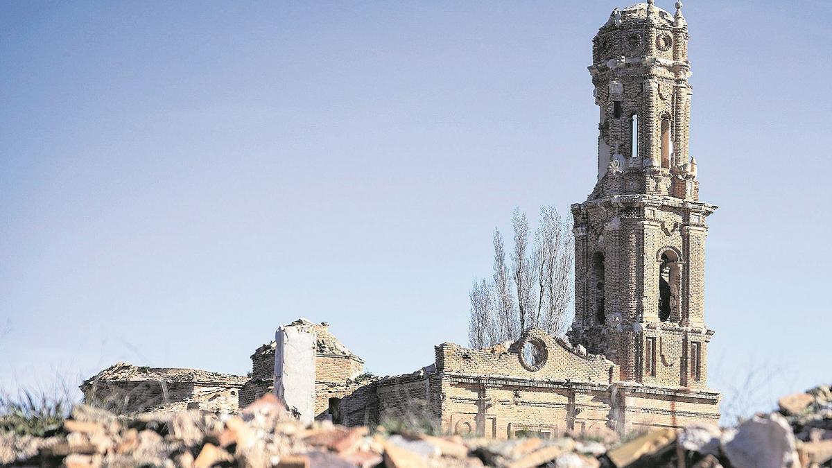 El pueblo viejo de Belchite será un montón de piedras en menos de veinte años si no se actúa de forma decidida.