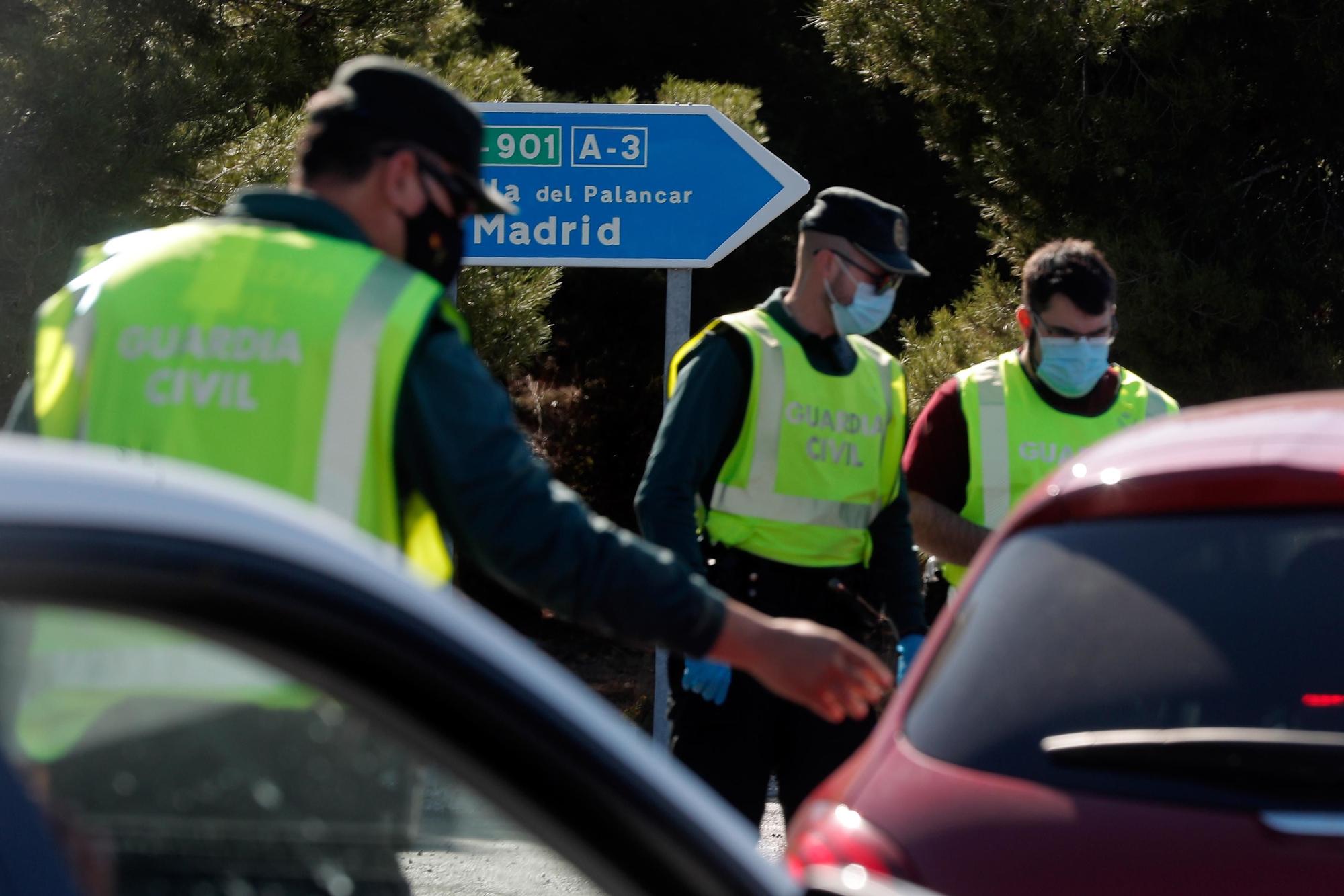 Cierre perimetral en la Comunitat Valenciana: Controles de entrada y salida a Valencia