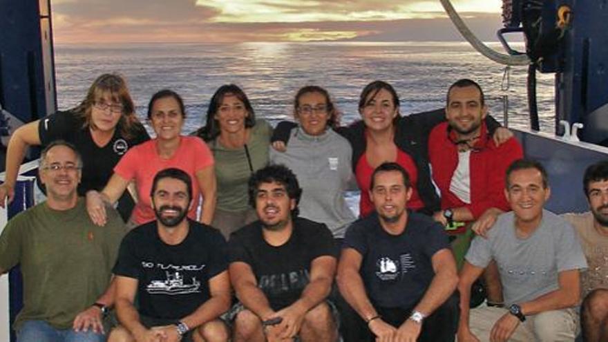 Grupo de investigadores de la ULPGC que participan en los estudios llevados a cabo en El Hierro.