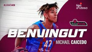 Michael Caicedo, nuevo jugador del Força Lleida en ACB