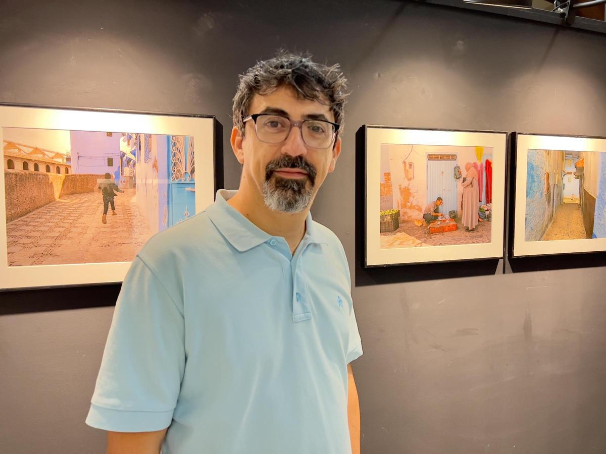 Rubén Juan Serna, este miércoles durante la inauguración de la exposición ‘Medinas’.