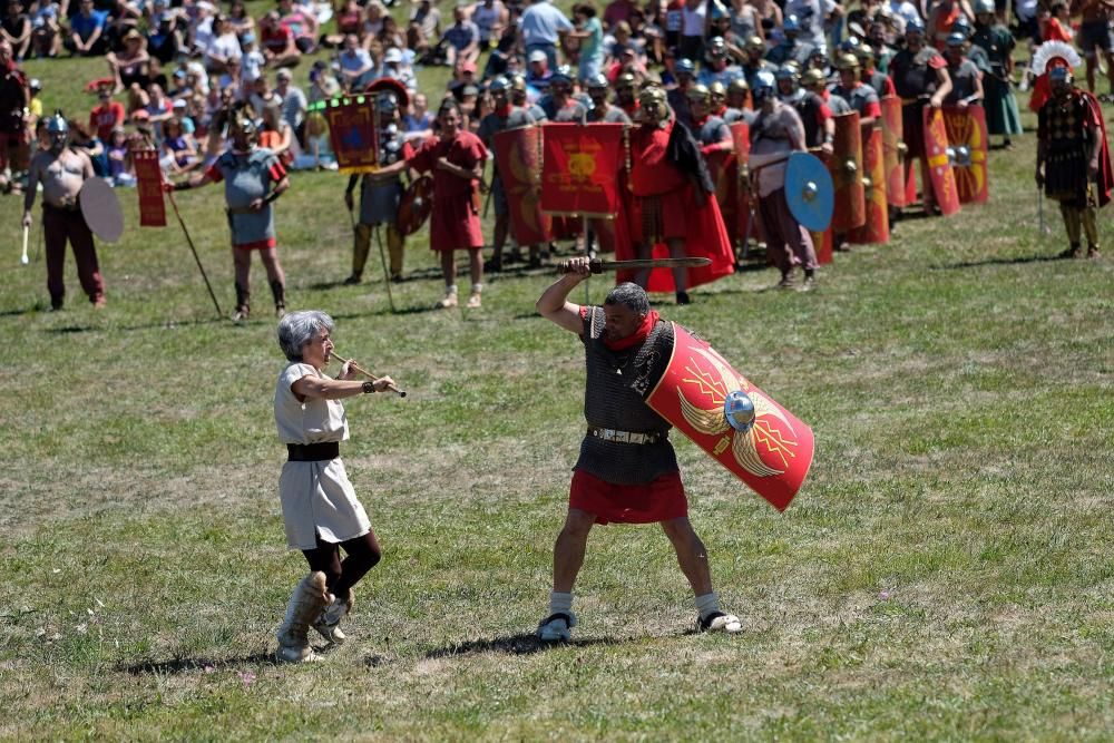 Batalla en la fiesta Astur romana en Carabanzo