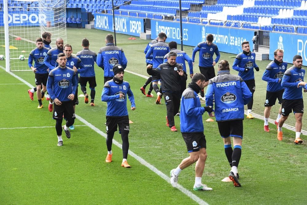 El Deportivo entrena en Riazor