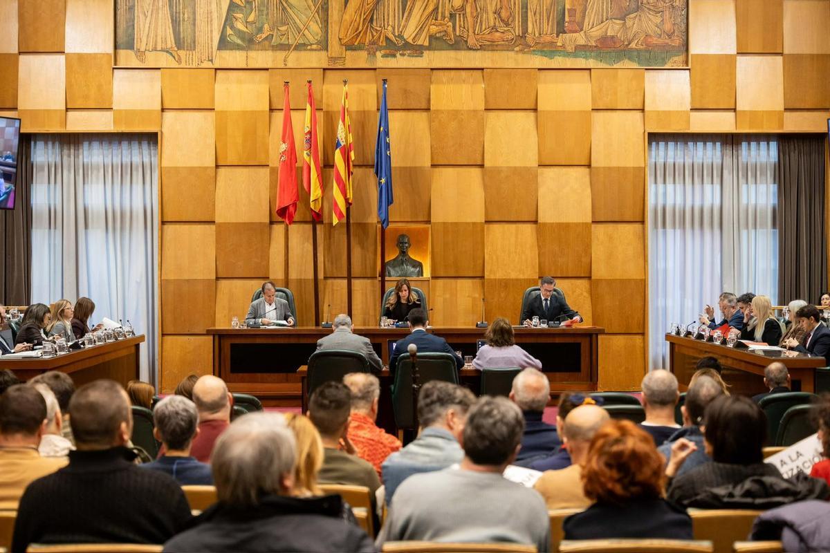 Pleno del Ayuntamiento de Zaragoza celebrado este miércoles.