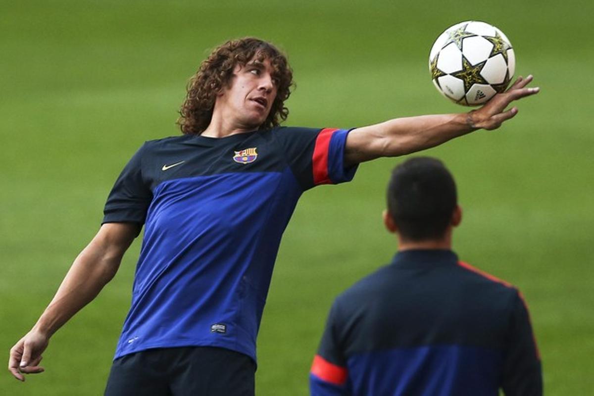 El defensa Carles Puyol. El defensa Carles Puyol.