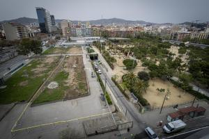 Empiezan las obras de Ferrocarrils en el parque Joan Miró