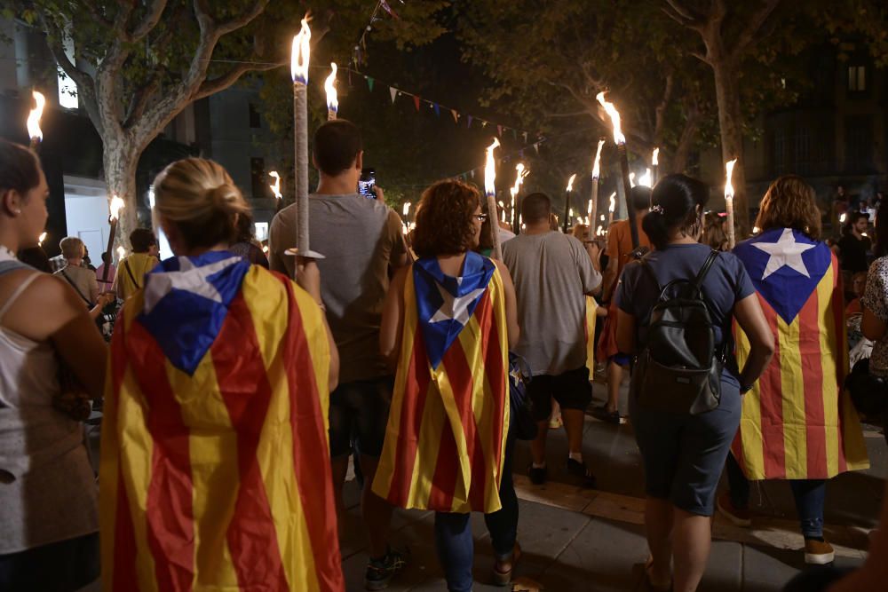 Marxa de torxes a Manresa